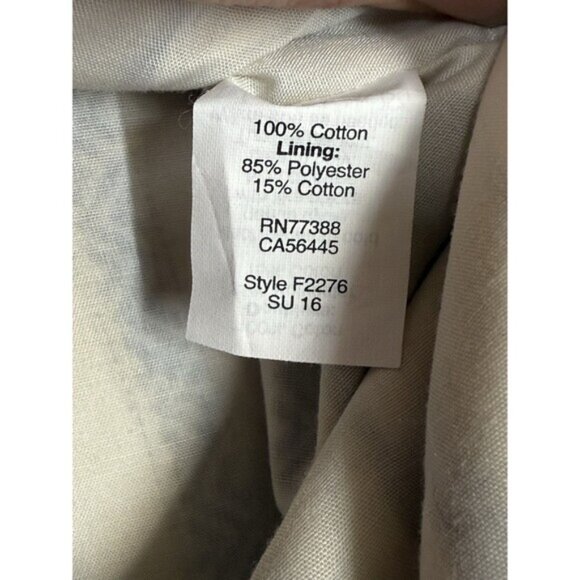 NWT J.‎ Crew Cotton Wrap Knee Length Pencil Skirt Cream & Black Women's Size 4 - Picture 8 of 10